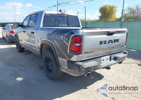 2025 Ram 1500 Rebel 4X4 5'7 Box z USA, uszkodzony, nr VIN 1C6SRFLP7SN576837